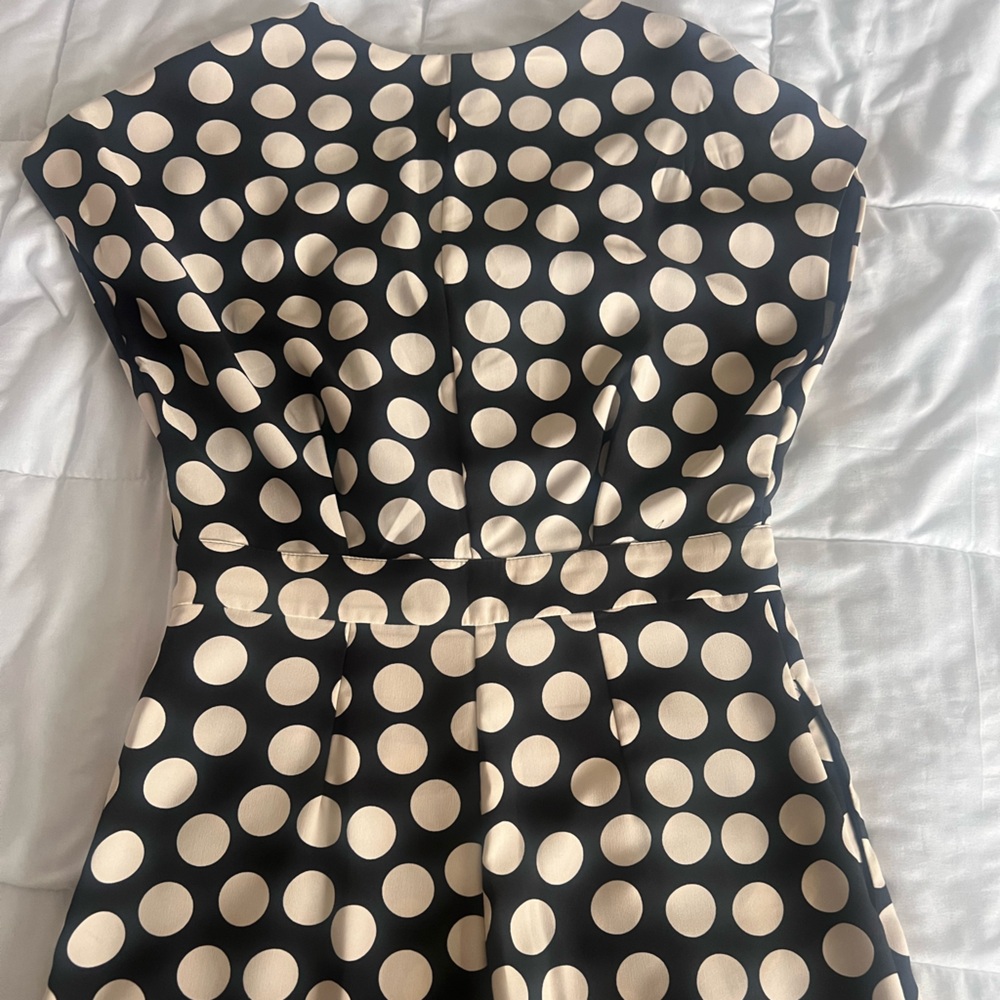 Mango Black and White Polka Dot Jumpsuit - Picture 3 of 9